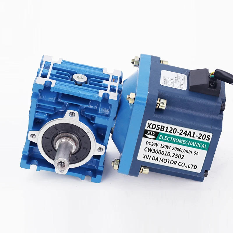 120W 고효율 24V 브러시리스 웜 기어 모터 영구 자석 스마트 홈 시스템 장비용