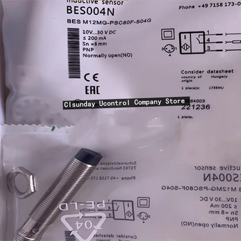 3pcs 스위치 BES004N BES M12MG-PSC80F-S04G