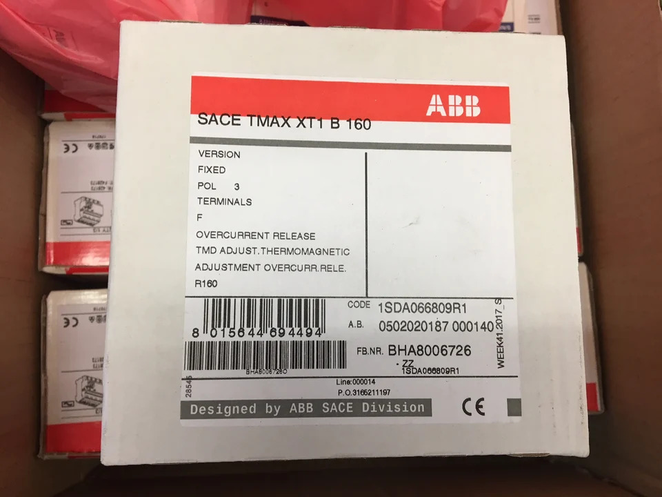 ABB 플라스틱 케이스 스위치 부품 XT1B160x 160 3P 4P 신