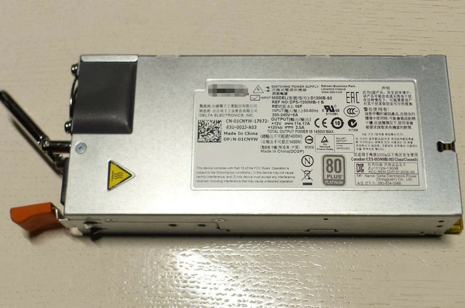 D1200E-S2 DPS-1200MB-1 B DELL MAX 1400W 서버 전원공급장치
