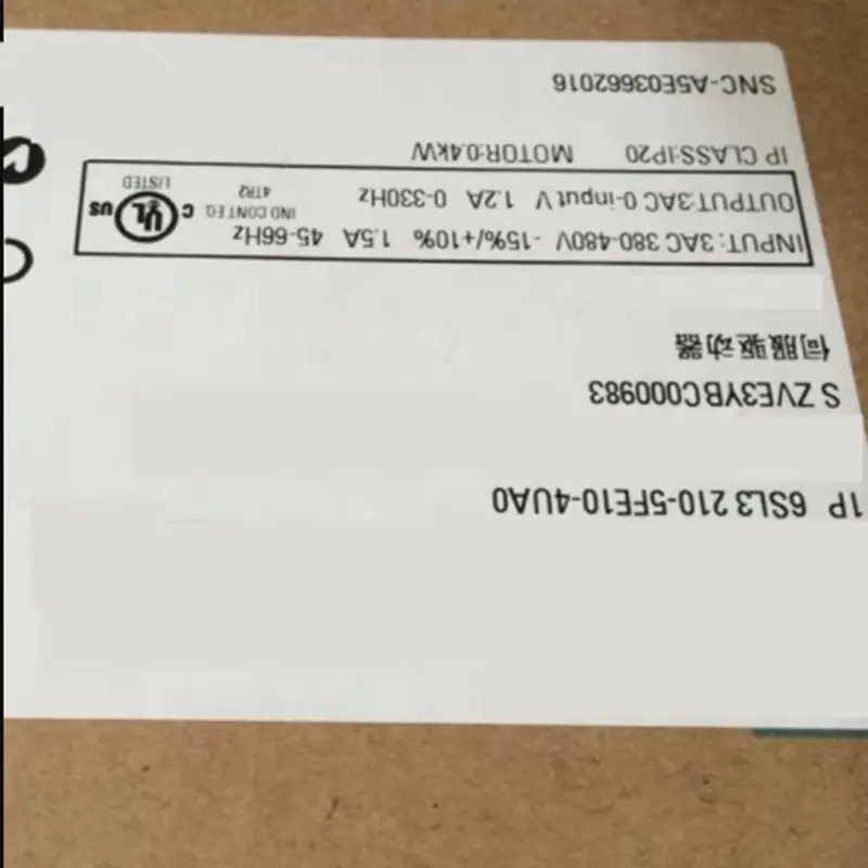 오리지널 인버터 6SL3210-5FE12-0UF0 6SL3210-5FE1UF0 Warrently