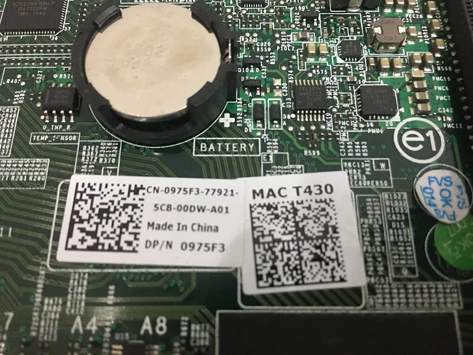 DELL T430 타워마더보드 DP/N 0KX11M 0975F3