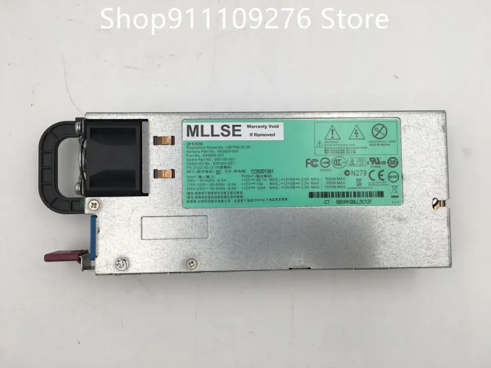 hp호환 DL580 Gen8 G8 PSU 전원공급장치 HSTNS-PL30 660185-001 643956-201 DPS-1200SB A HSTNS-PD30 643956-101 1
