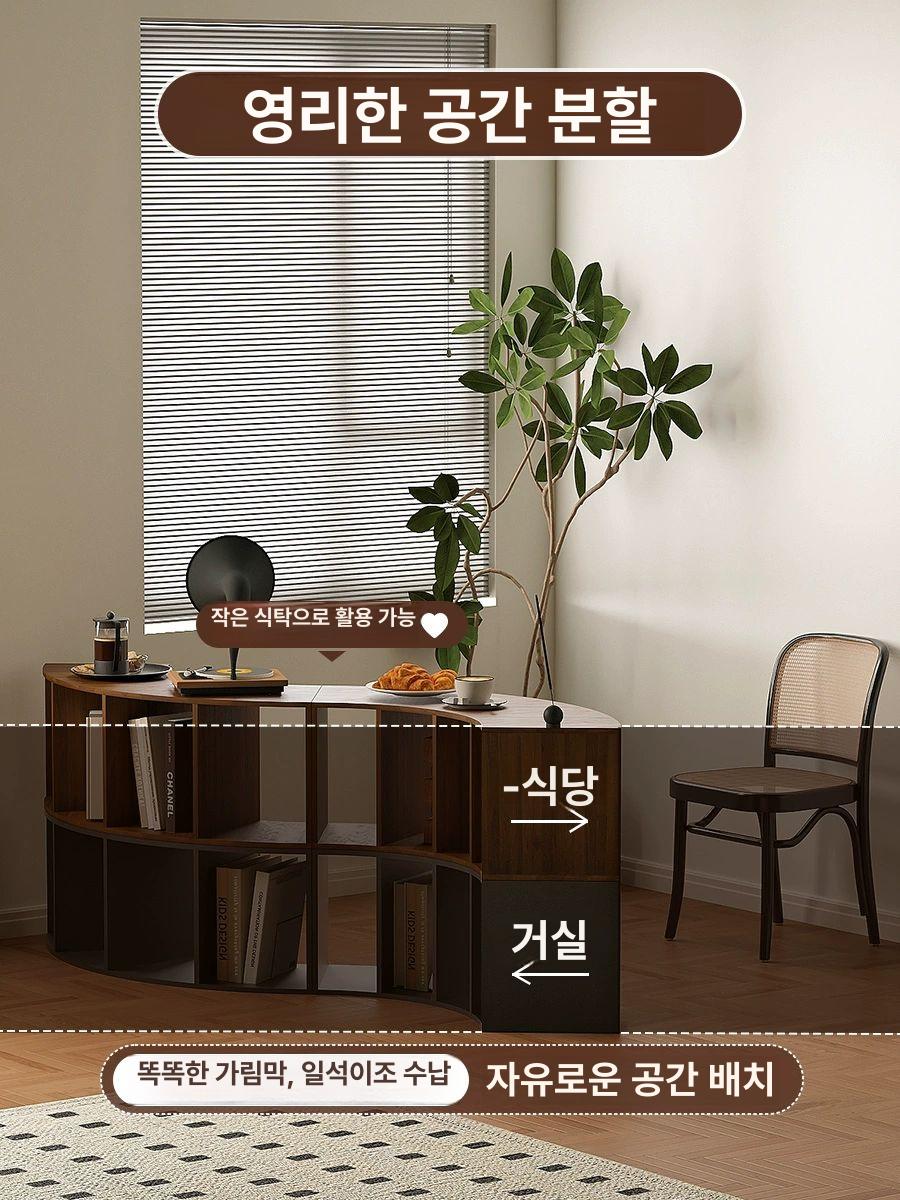 모서리 책장 부채꼴 슬림 공간활용 코너장 틈새장 조합장 - 상세 이미지 4