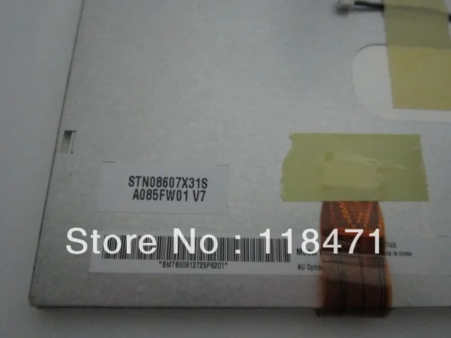 오리지널 A 등급 LCD 패널 AUO 6 개월 A085FW01 V7 8.5 인치