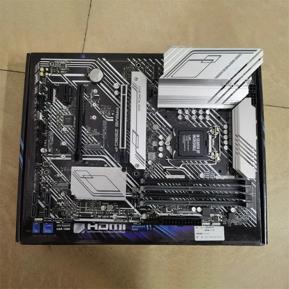 ASUS호환 프라임 Z590-P 마더보드 DDR4 PCI-E 3.0 LGA 1200 USB3.0 M.2 SATA3