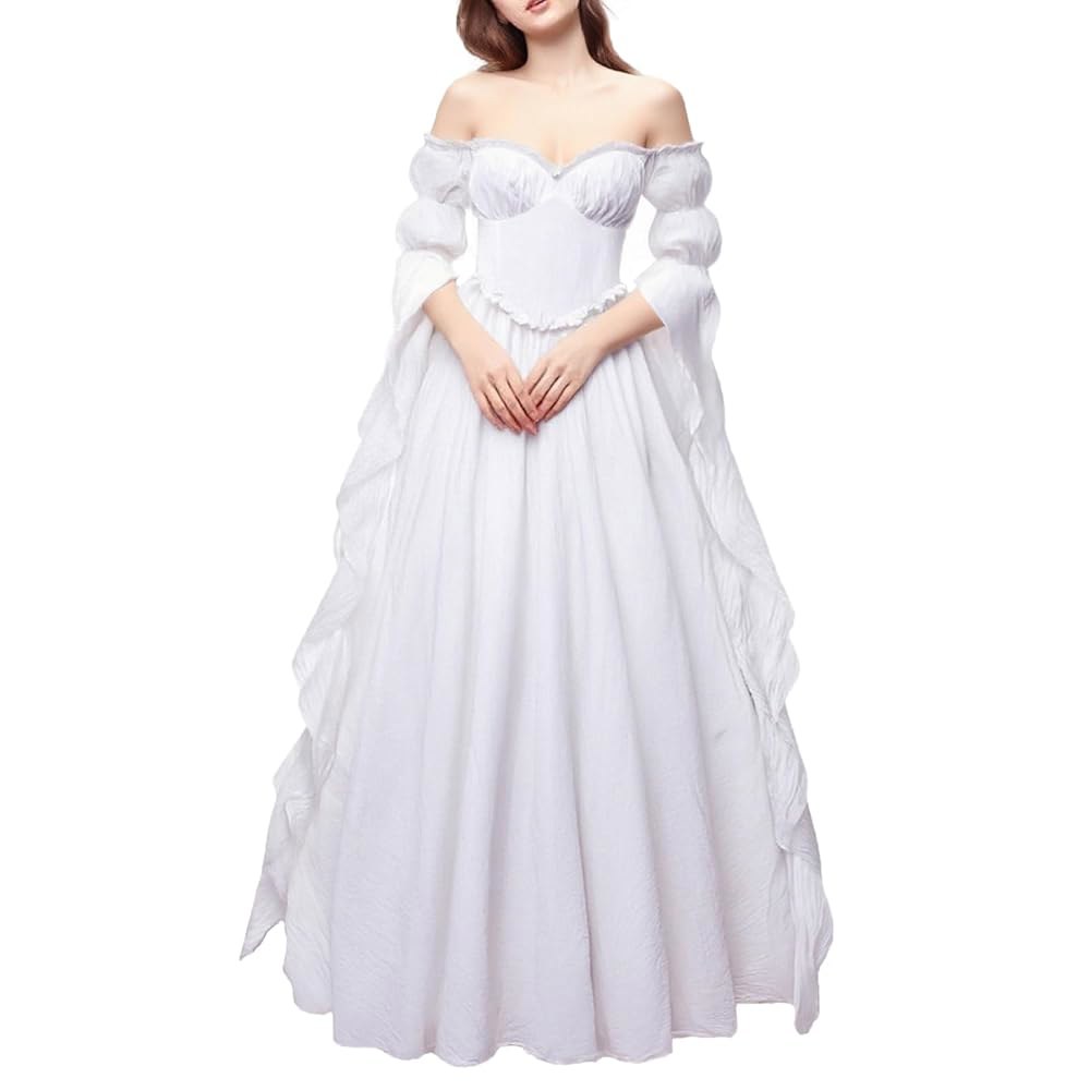 미칸 츠 르네상스 의상 여성 빅토리아 고딕 마녀 드레스 Black Small-Medium - 상품 이미지