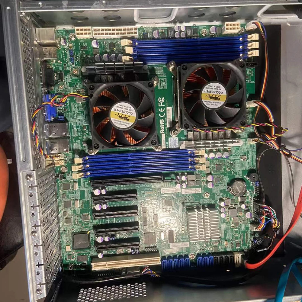 Supermicro 서버 마더보드 Xeon 프로세서 E5-2400 v2 LGA1356 DDR3 8x SAS/SATA2 포트C606 X9DBL-3에서