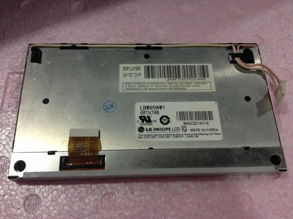 6.5 인치 LCD 디스플레이 LB065W01 B1 1B