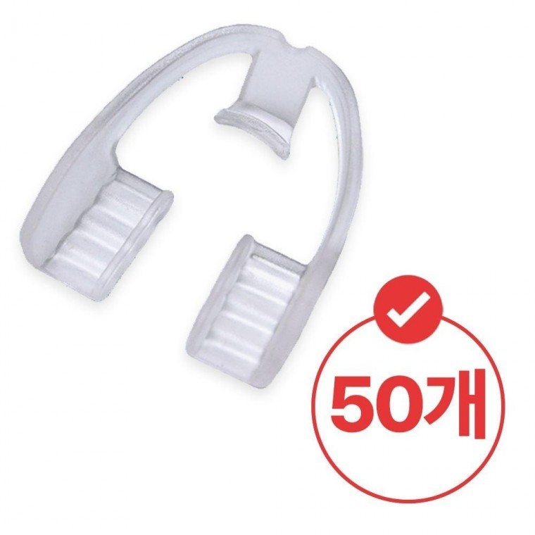 마우스피스 치아 맞물림 50 개 가드 마찰 치형 맞춤 - 상품 이미지