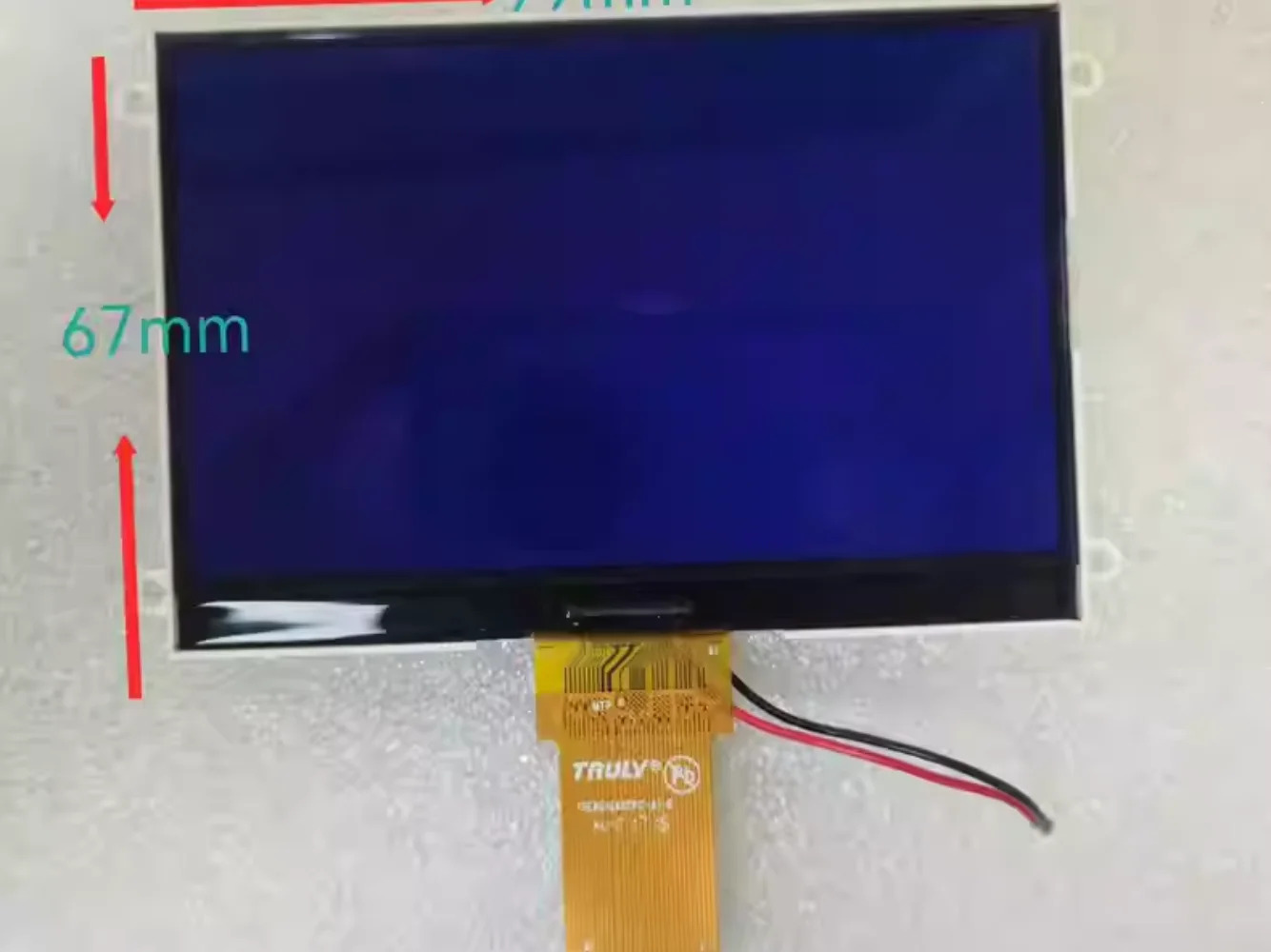 LCD 디스플레이 화면 TSE 8G1245FPC-A1-E