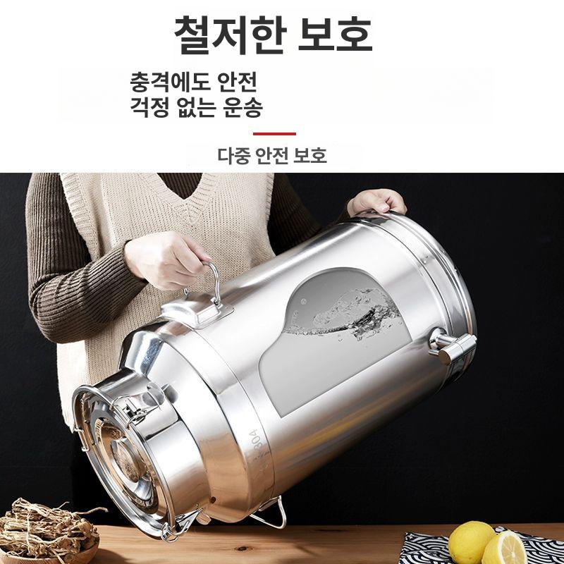 스텐레스 물통 수도꼭지 대용량 우유통 물탱크 업소용 스테인레스 생수통 지름 직경 - 상세 이미지 4