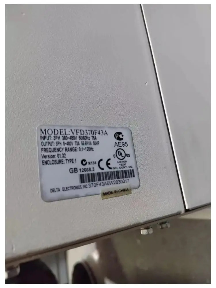 리퍼 VFD370F43A 인버터 OK