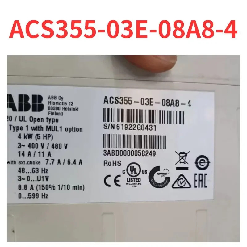 리퍼 ACS355-03E-08A8-4 인버터 OK