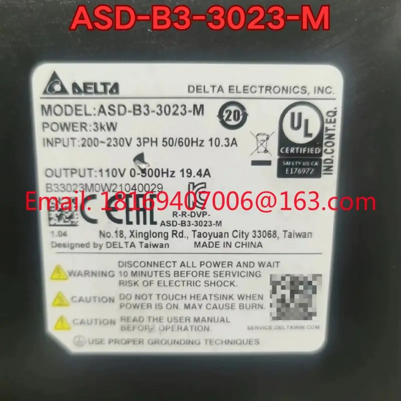 리퍼 ASD-B3-3023-M 서보 드라이브 기능 리퍼는 정상