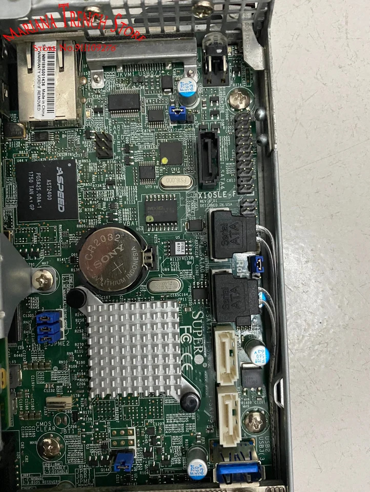 슈퍼마이크로 마더보드X10SLE-F 단일 소켓 H3 LGA 1150 E3-1200 V3 V4 4 세대 코어 i3