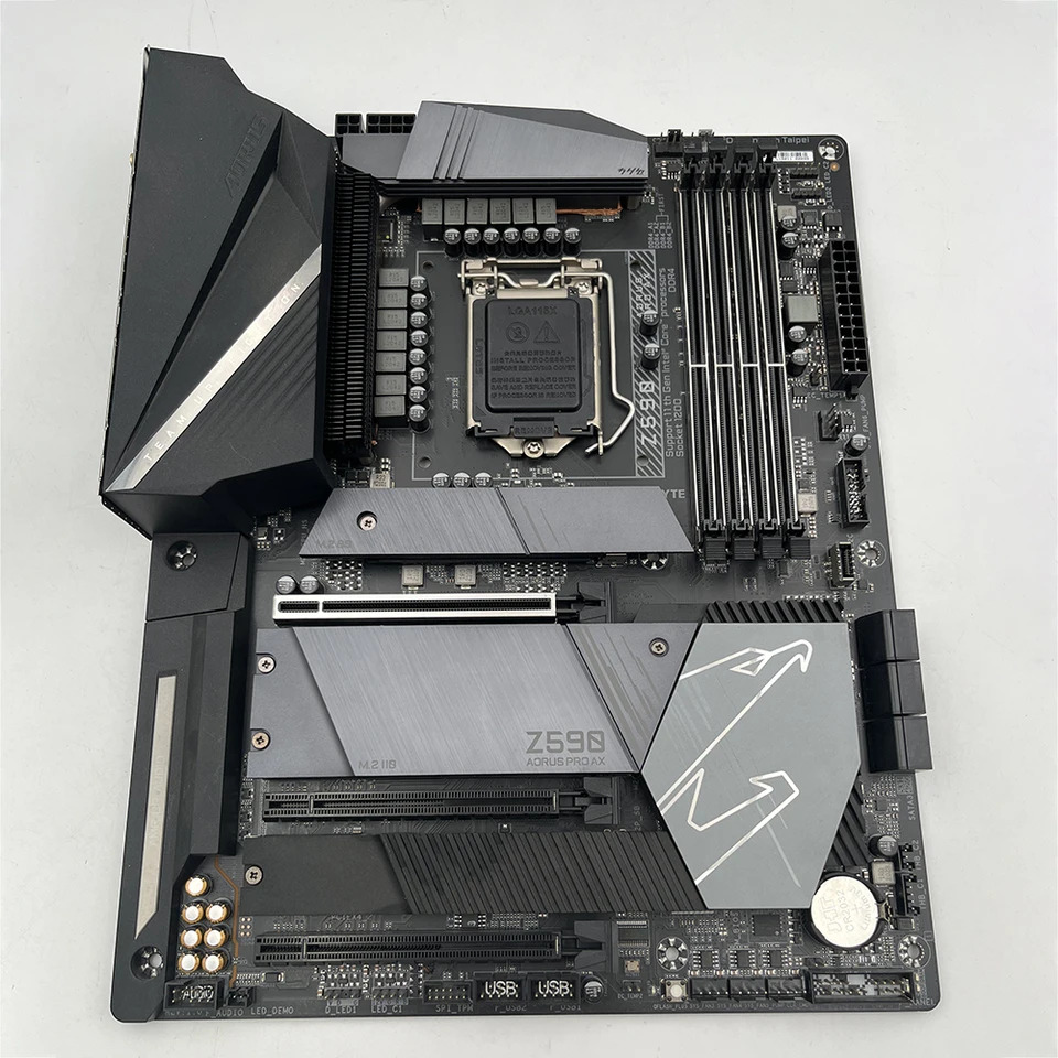 G-i-g-a-b-y-t-e 지원세대 11 세대 CPU LGA 1200 데스크탑 마더보드 DDR4 Z590 AORUS PRO AX