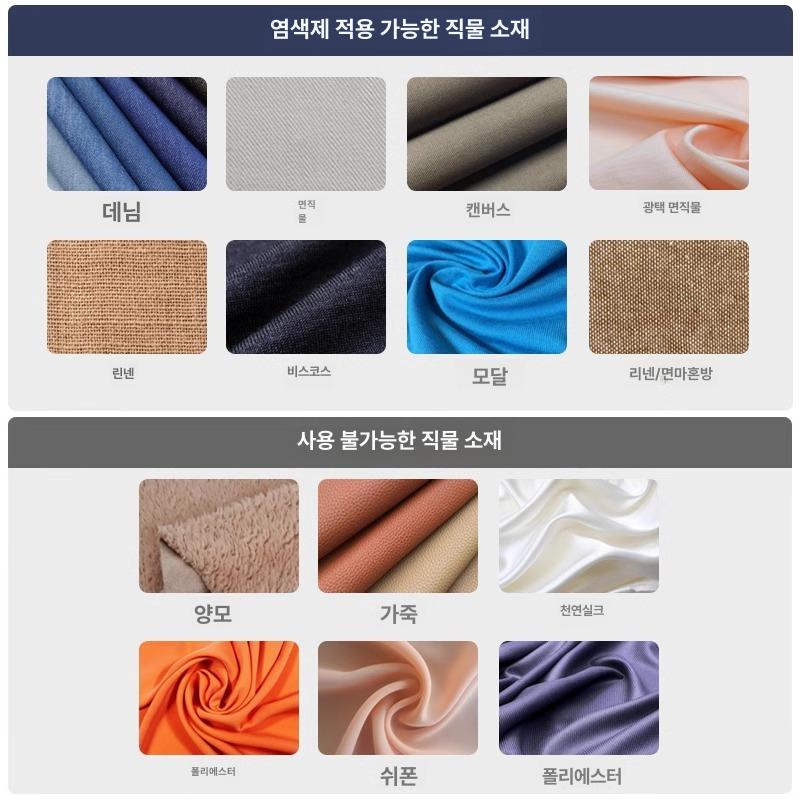 블랙 멀티염료 패브릭 옷염색약 의류염색펜 물감 직물 의류염색약 원단 - 상세 이미지 4