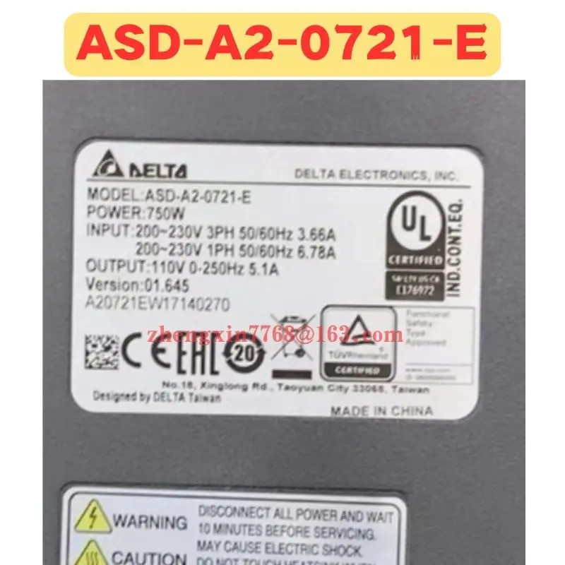 리퍼 서보 드라이브 ASD-A2-0721-E ASD A2 0721 E 정상 기능 완료