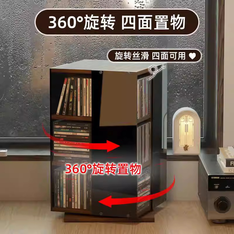 CD진열장 거치대 보관함 장식 시디장 원목 음반 꽂이 - 상세 이미지 3