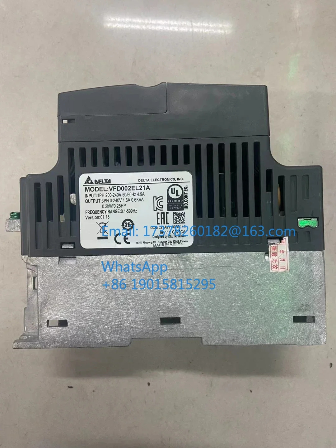 VFD022EL21A 리퍼 델타 인버터 2.2kW/3hp호환 작동 기능 OK