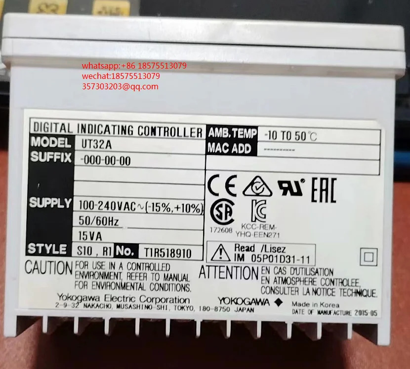 YOKOGAWA UT32A-000-00-00 온도 조절기 UT32A신