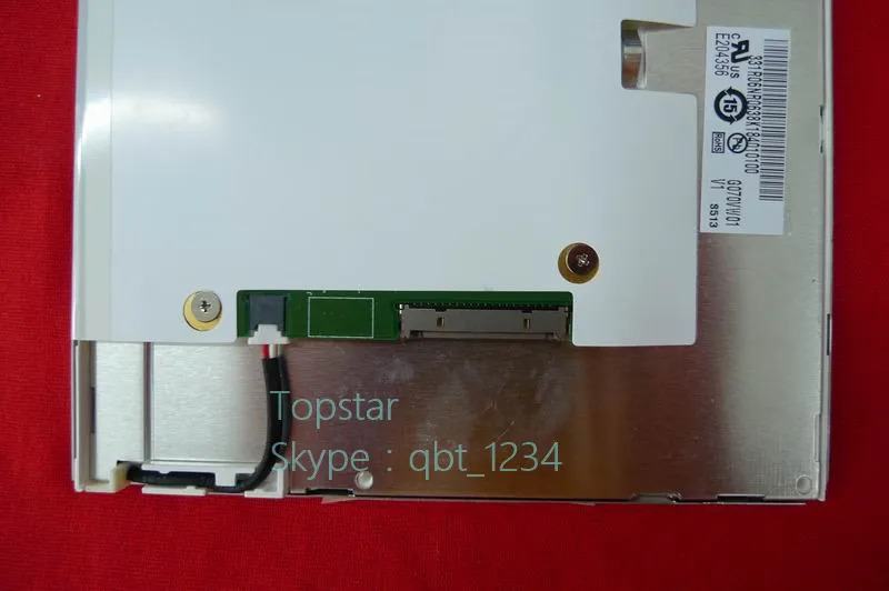오리지널 A  등급 LCD 패널 AUO 7.0 인치 TFT 스크린 G070VW01 V1 모듈