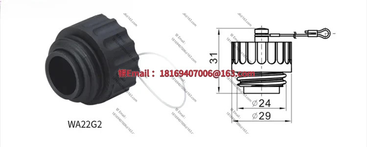 10PCS 플매트 카펫 러그 소켓 WA22-7 코어 WA22J7TE WA22K7Z TK 방수 커넥터