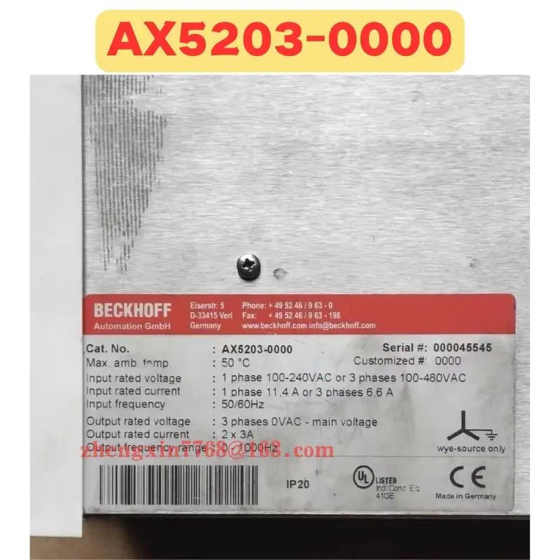 리퍼 드라이브 AX5203-0000 AX5203 0000 정상 기능 완료