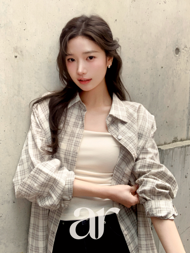 [자체제작] 레이스 루즈핏 체크 셔츠 bs8739 이미지 2