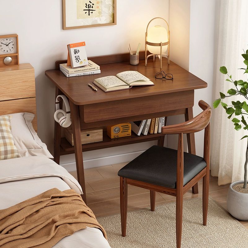 미니 원목책상 접이식 공간활용 공부방 학생 틈새 사무실 공부용 컴팩트 가정용 - 상품 이미지