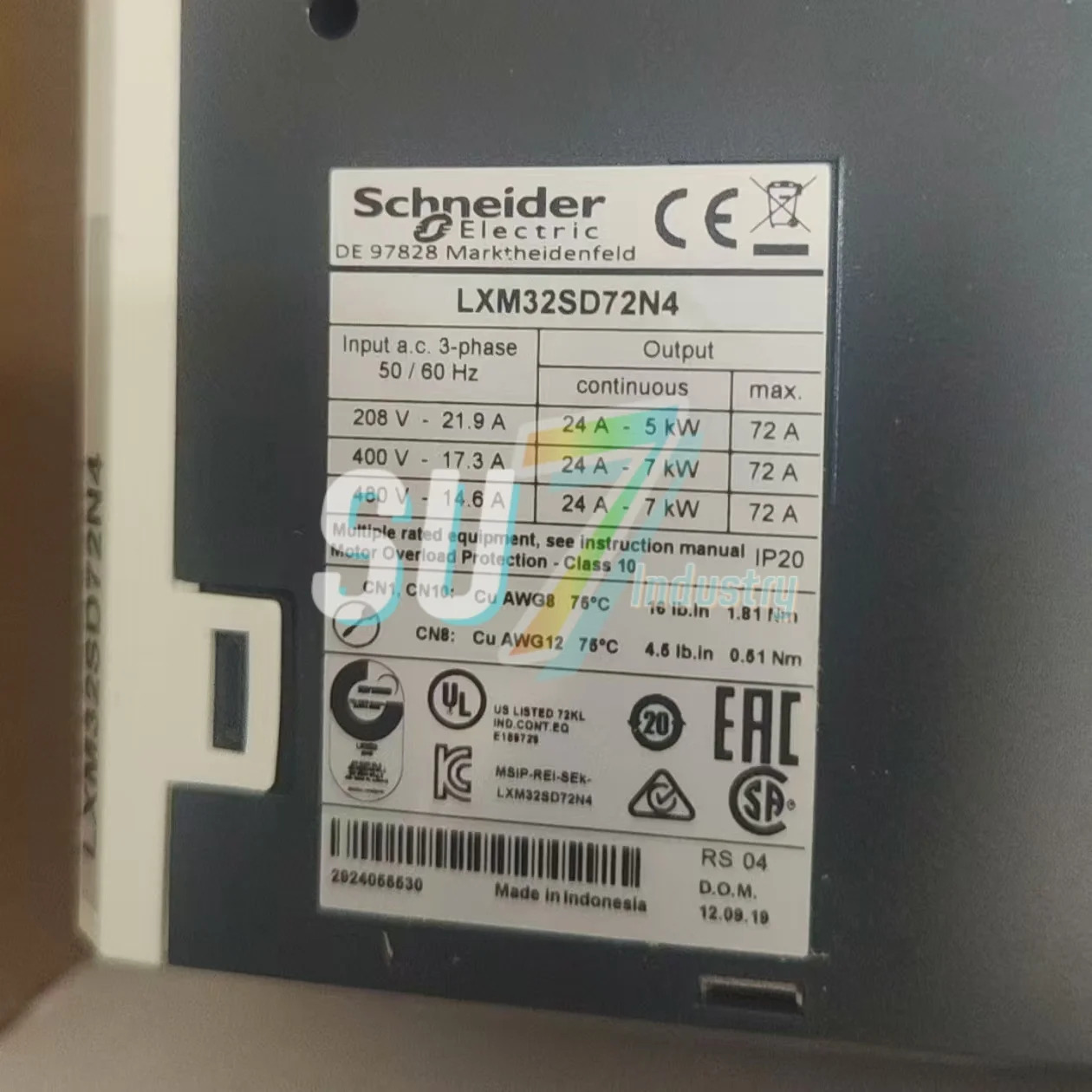LXM32SD72N4 서보 드라이브
