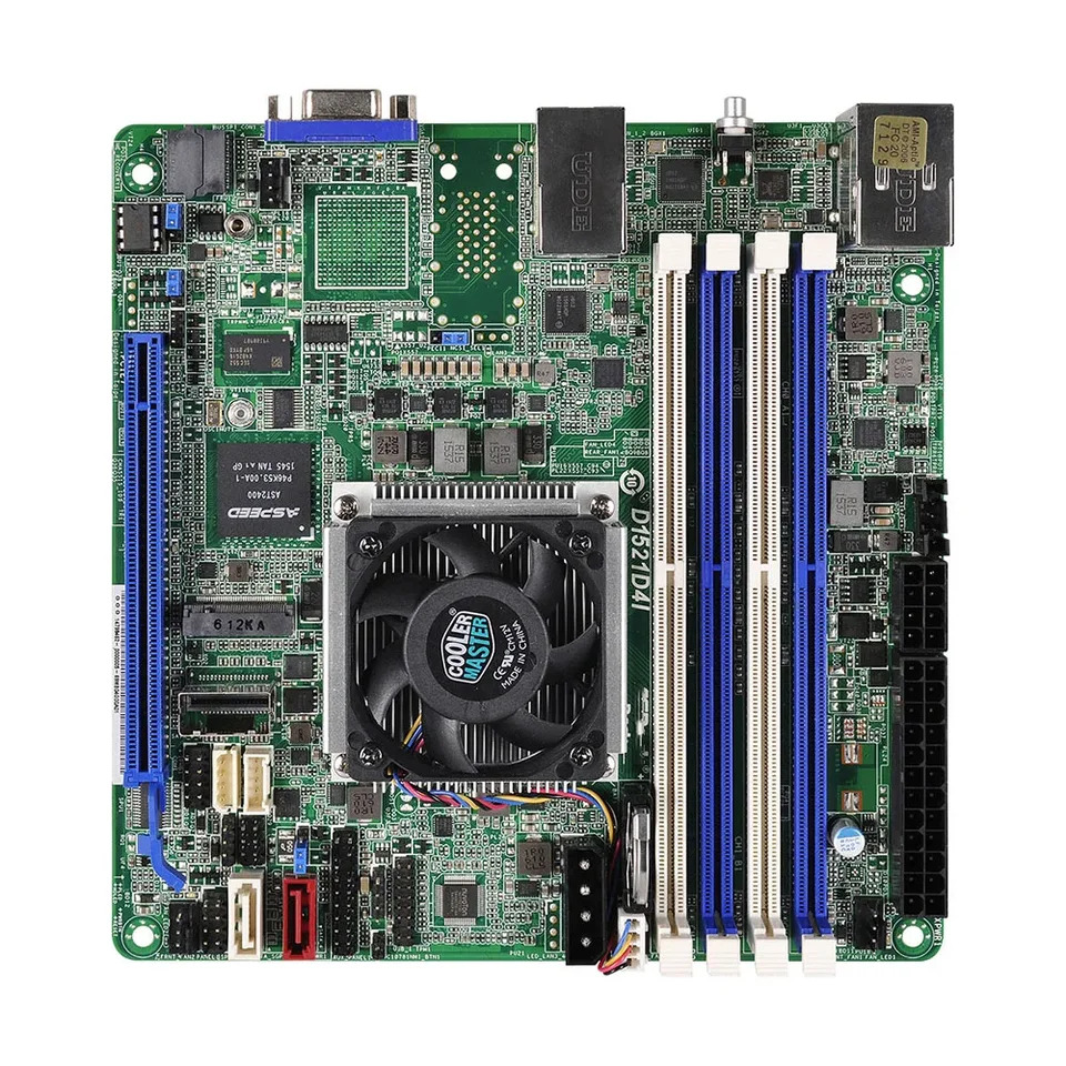 ASRock호환 랙 LGA1150 DDR4 128GB 지지대 Xeon D1521 서버 마더보드 D1521D4I