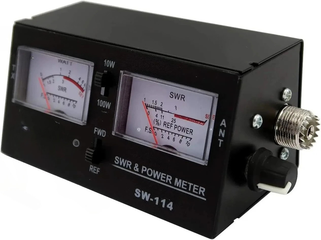 tuya호환Surecom SW-114 SWR RF 필드 강도 리퍼 파워 미터 안테나 상대 전력 3기능 아날로그 알렉사