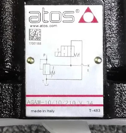 ATOS 전자기 릴리프 밸브 AGAM-10/10/100/V 34 AGAM-10/10/210/V AGAM-10/10/350/V 일방향 AGRL-20 41