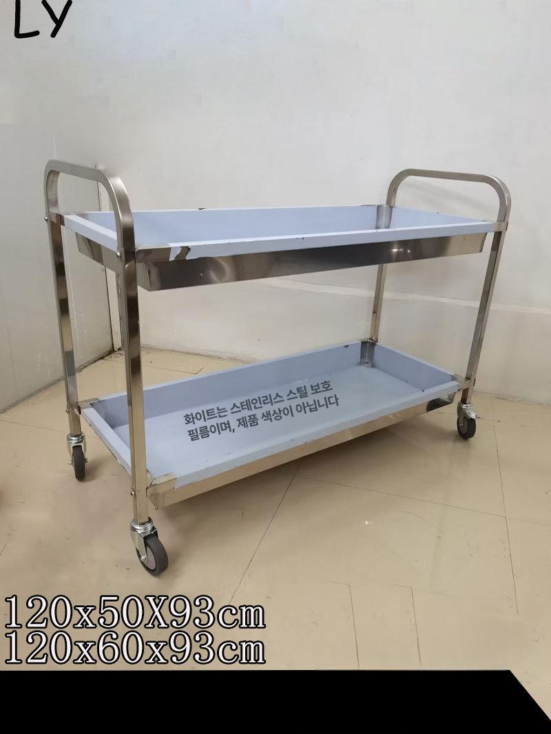 실험실 트롤리 카트 무소음 이동식대차 학교용 회사 다용도 물류 병원 웨건 휠 운반 - 상세 이미지 5