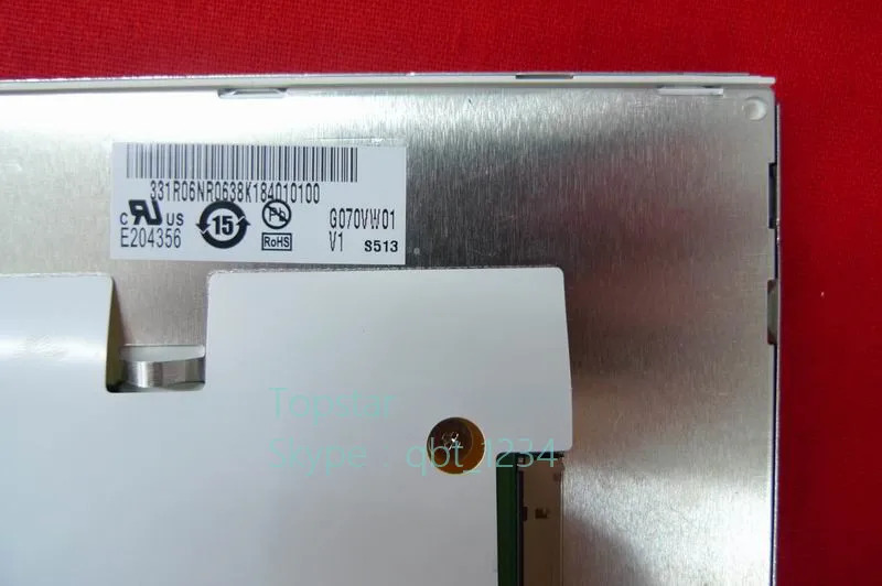 오리지널 A  등급 LCD 패널 AUO 7.0 인치 TFT 스크린 G070VW01 V1 모듈