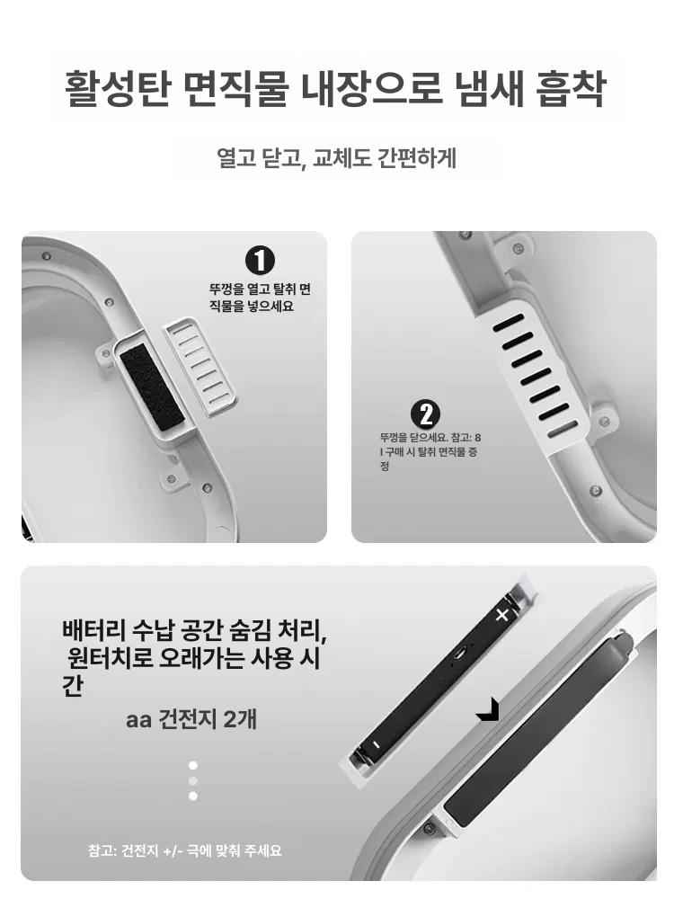 소형 스마트쓰레기통 냄새차단 틈새형 거실 주방 스마트휴지통 원통형 자동센서휴지통 - 상세 이미지 3