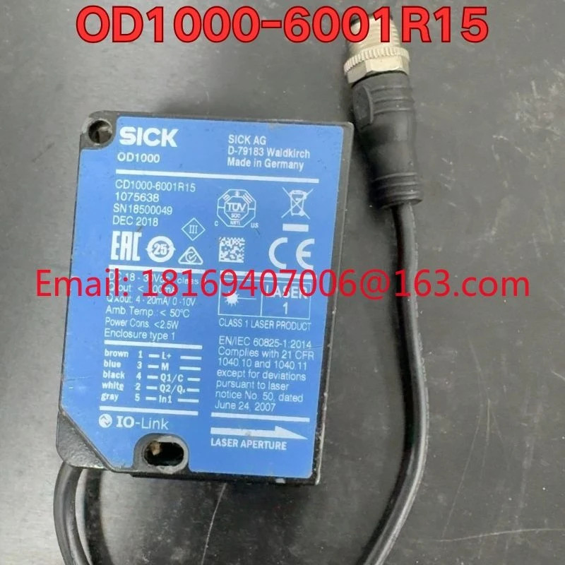 리퍼 OD1000-6001R15 센서 기능 리퍼는 정상