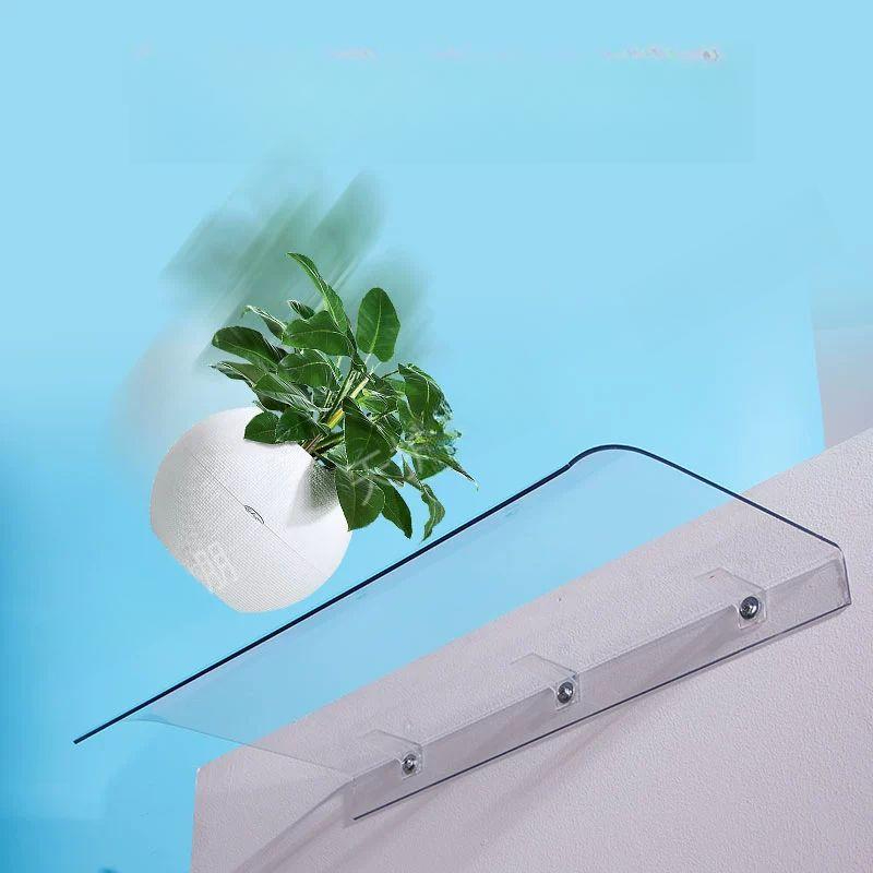 투명 렉산캐노피 차양막 입구 테라스 야외 판넬 현관캐노피 확장형 간이 그늘막 천막 - 상품 이미지
