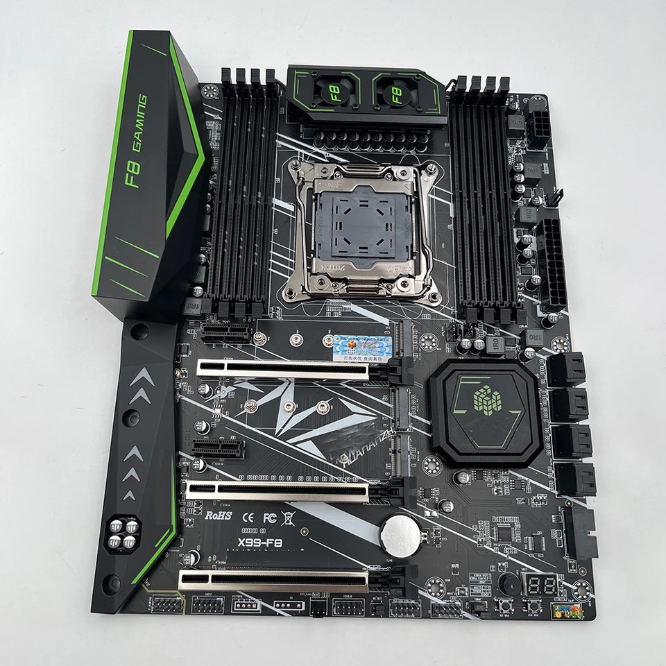 LGA 2011-3 XEON X99 마더보드 E5 2690 v3 4x8G DDR4 NON-ECC 메모리 콤보 키트 세트 NVME SATA USB HUANANZHI X99-F8