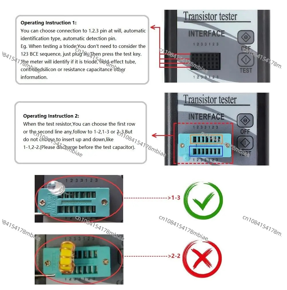 tuya호환 트랜지스터 커패시터 테스터 M328 NPN PNP 다이오드 저항 인덕터 커패시턴스 MOS SCR ESR 미터 Alexa 구글 어시스턴트
