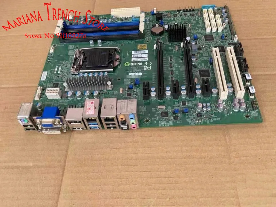 슈퍼마이크로 마더보드x10sae LGA1150 E3-1200 v3 v4 4 세대 5 코어 i7 i5 i3 프로세서 DDR3 듀얼 기가비트 포트