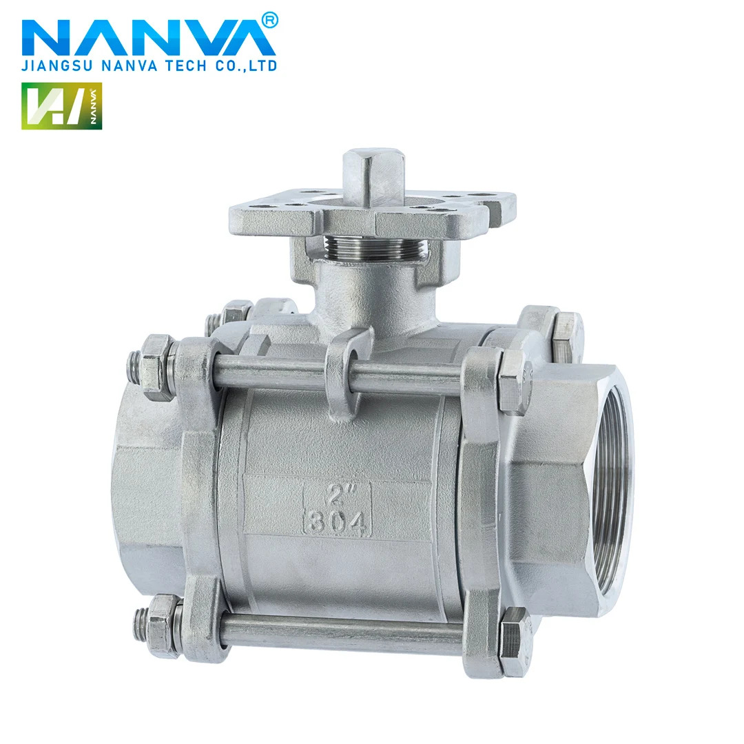 스테인리스 스틸 304 하이 내부 나사 볼 밸브 Q11F-16P 매칭 액추에이터 스위치 3 피스