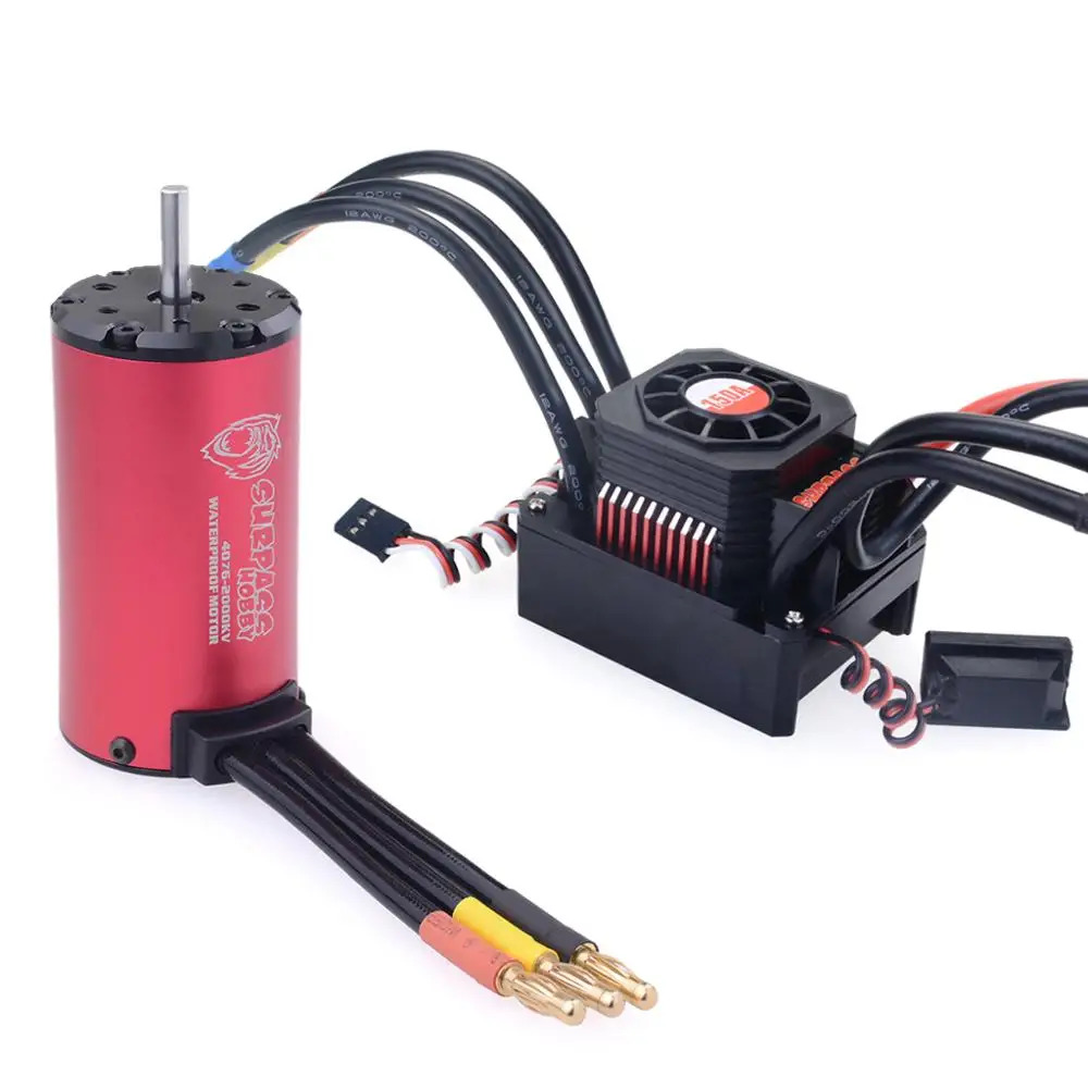 Surpass 방수 진동 모터 4076 18 스케일 전기 Rc 자동차 1/8 4wd 150A ESC 브러시리스 콤보