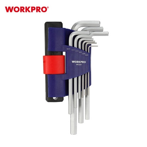 워크프로 T핸들 엑스트라 롱 육각렌찌 세트 WP222027 2~10mm 렌치 - 상세 이미지 2