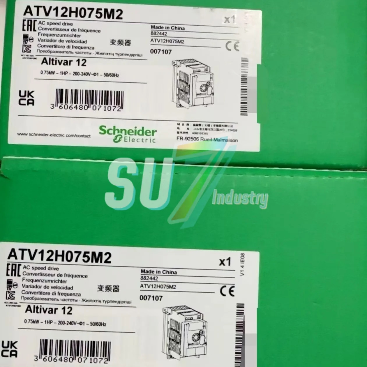 ATV12H075M2 ATV12HU22M3 주파수 변환기 신규 입고