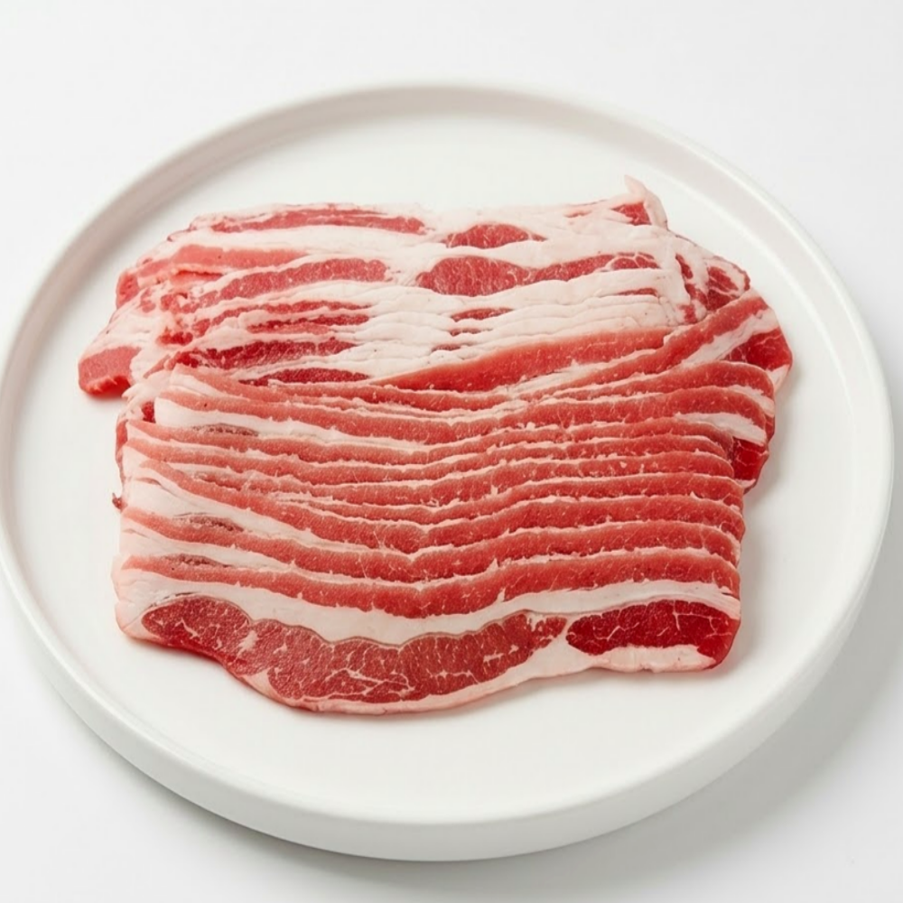 미국산 소고기 우삼겹 대패 삼겹양지 샤브 500g 구이 수입 삼겹 - 상세 이미지 2