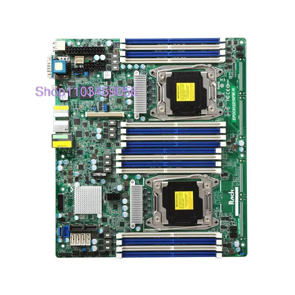 ASRock호환 서버 마더보드 EP2C612D16FM-N LGA2011 C612 지지대 E5-2600 V3 V4