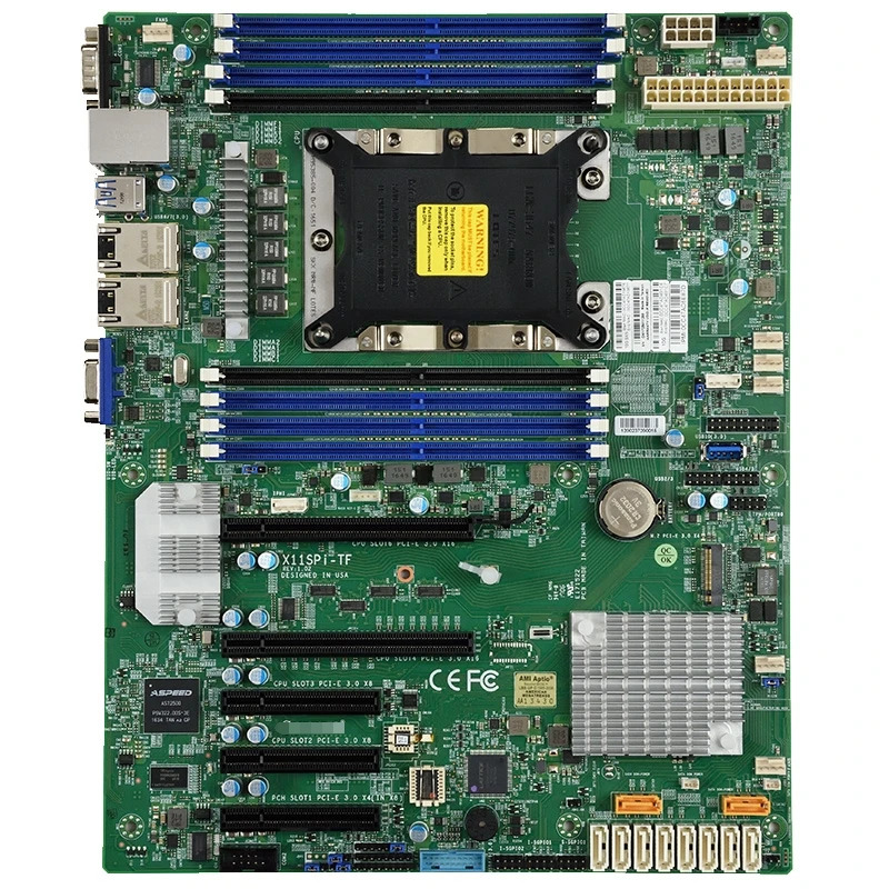 Supermicro 단일 채널 마더보드X11SPi-TF 듀얼 10G 이더넷 포트 C622 칩 M.2 IPMI LGA3647